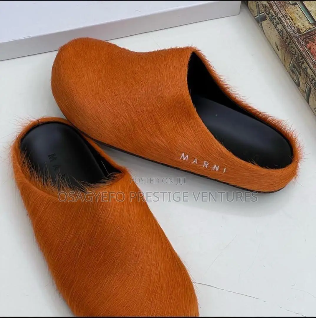 Marni Premium Shearling Mule (Fur Slip-on) Half Shoe