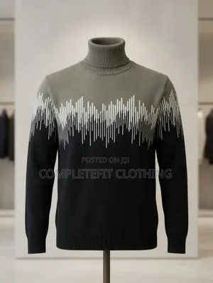 Heavy Turtle Neck Sweatshirt Available in Sizes