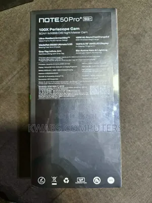 New Infinix Note 50 Pro+ 256 GB Black