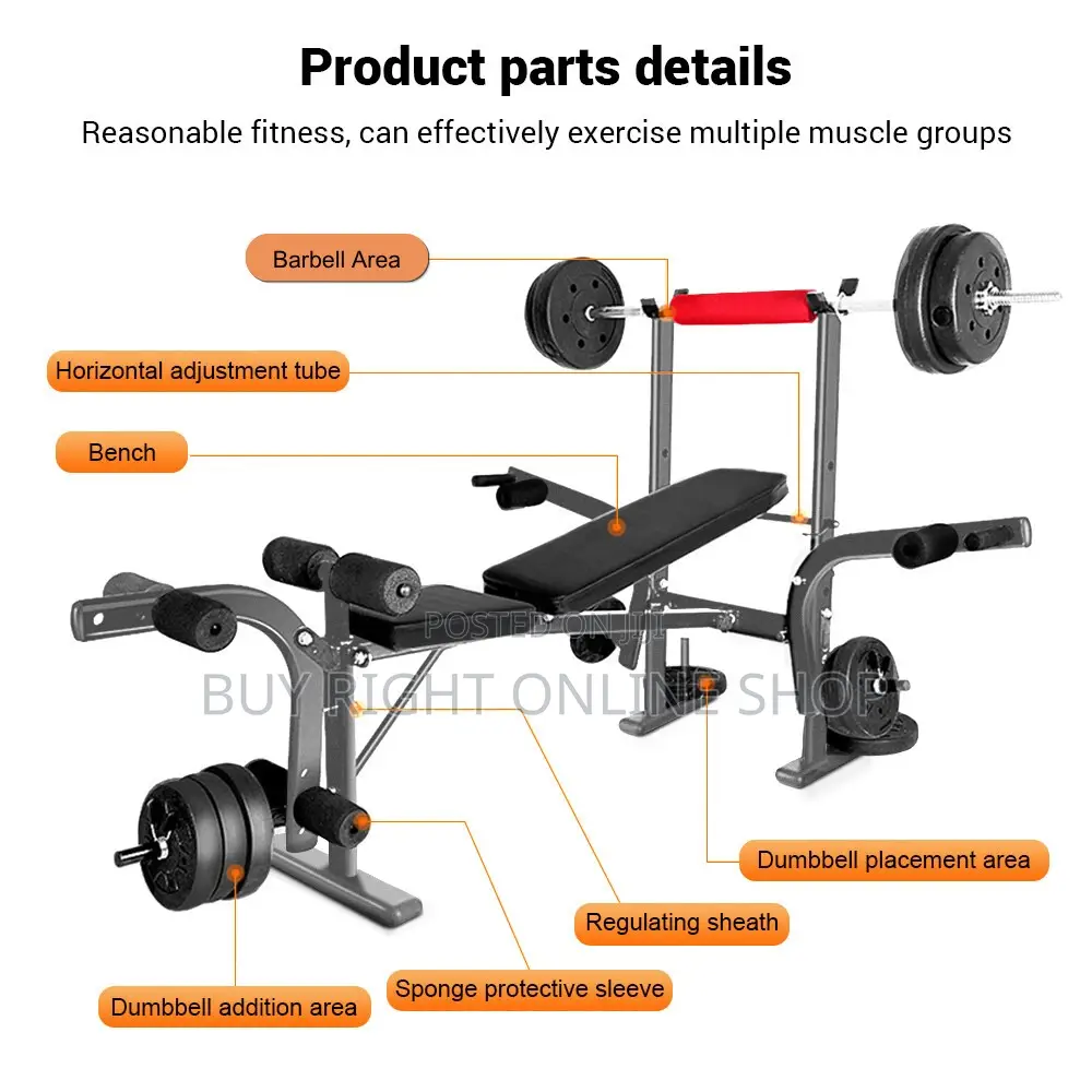 Foldable Multi Functional Bench - Home/Gym