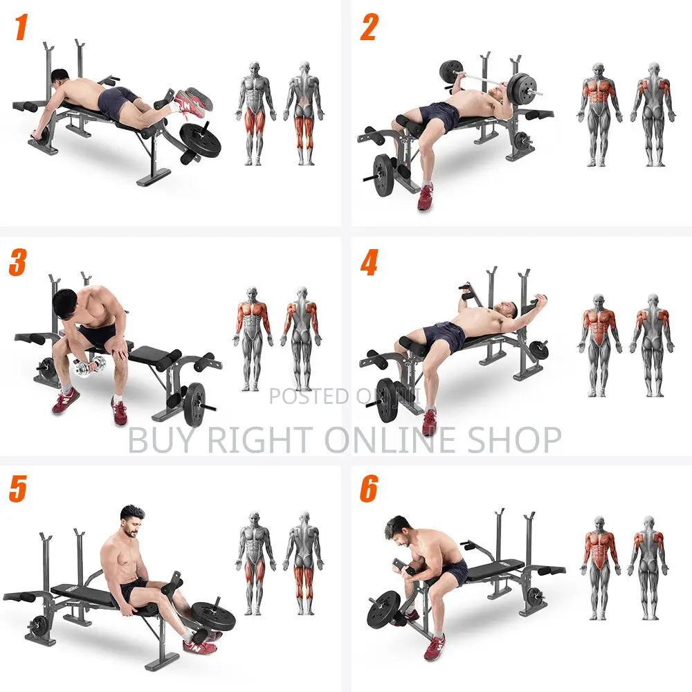 Foldable Multi Functional Bench - Home/Gym