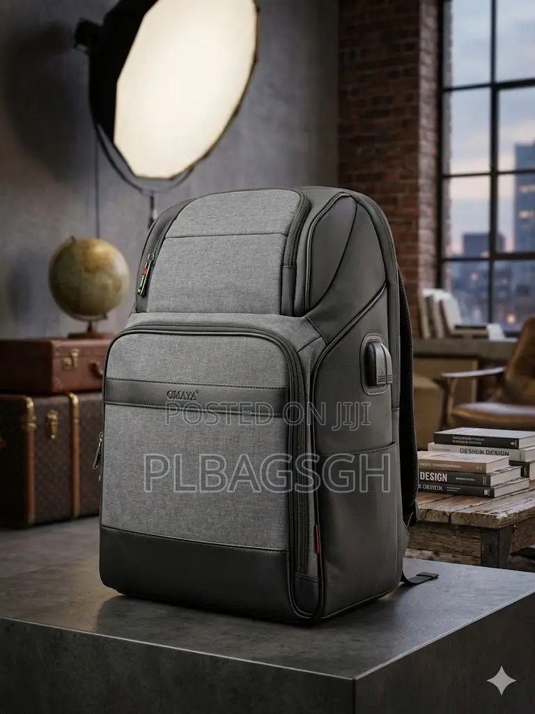 Potable Omaya Backpack Good Fr Traveling 15.6 Inches Laptop