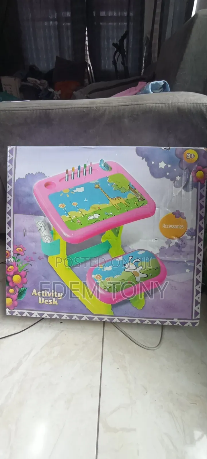 3-in-1 Kids Activity Desk for Learning Drawing