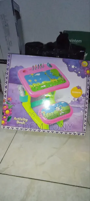 3-in-1 Kids Activity Desk for Learning Drawing