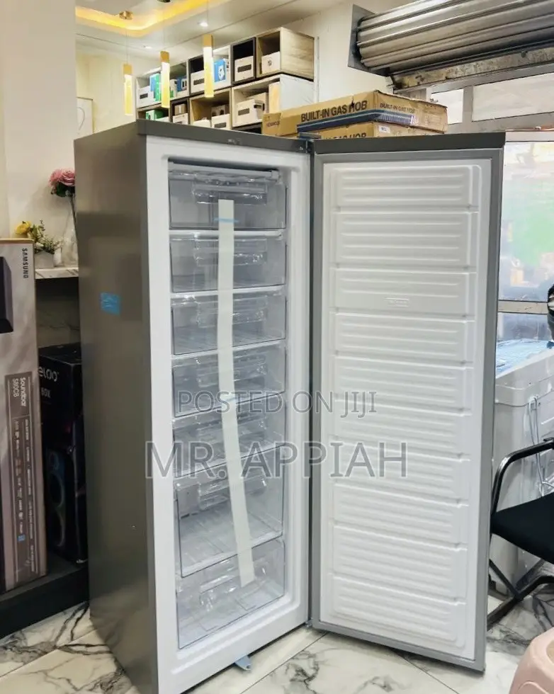 Premium Nasco Single Door Upright Standing Freezer(Nasd1-33)Silver