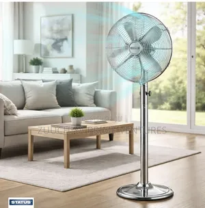 Status 16 Inch Chrome Metal Standing Fan From Uk 