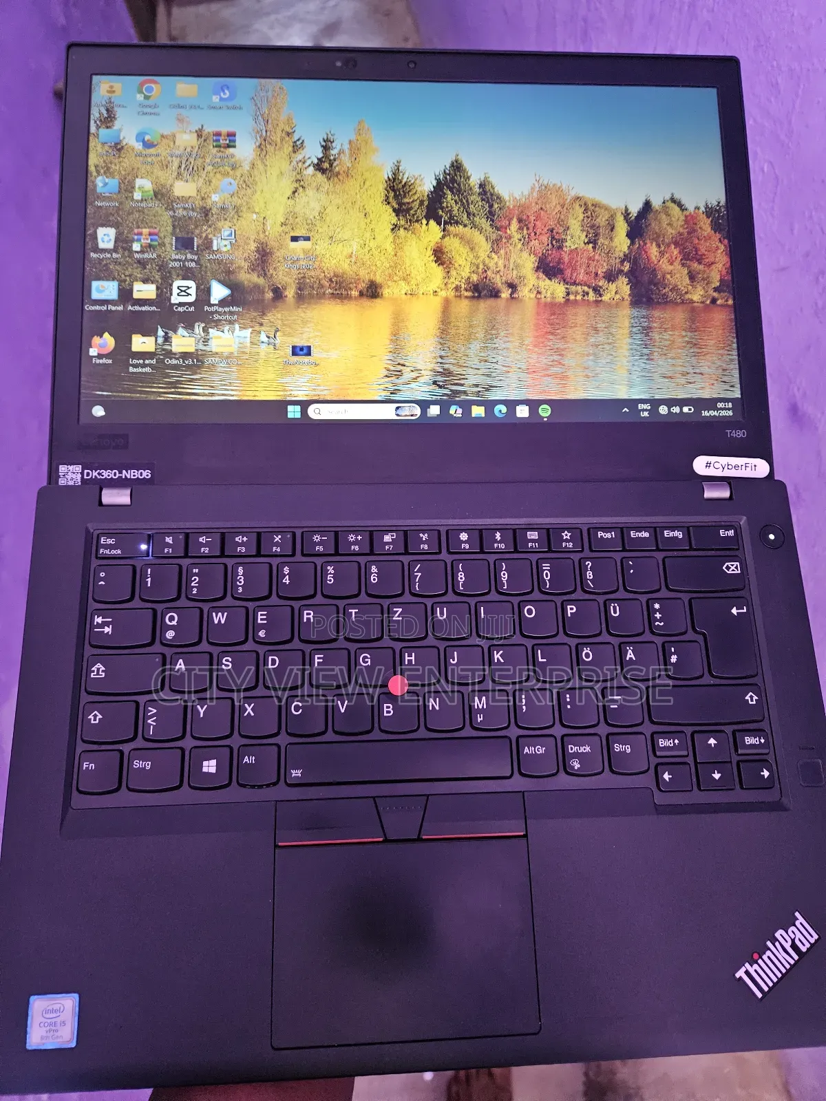 Laptop Lenovo ThinkPad T480 8GB Intel Core i5 SSD 256GB