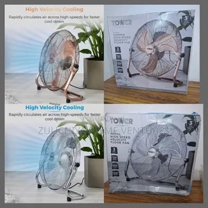 Tower 18" Inch High Speed Velocity Floor Fan From Uk 