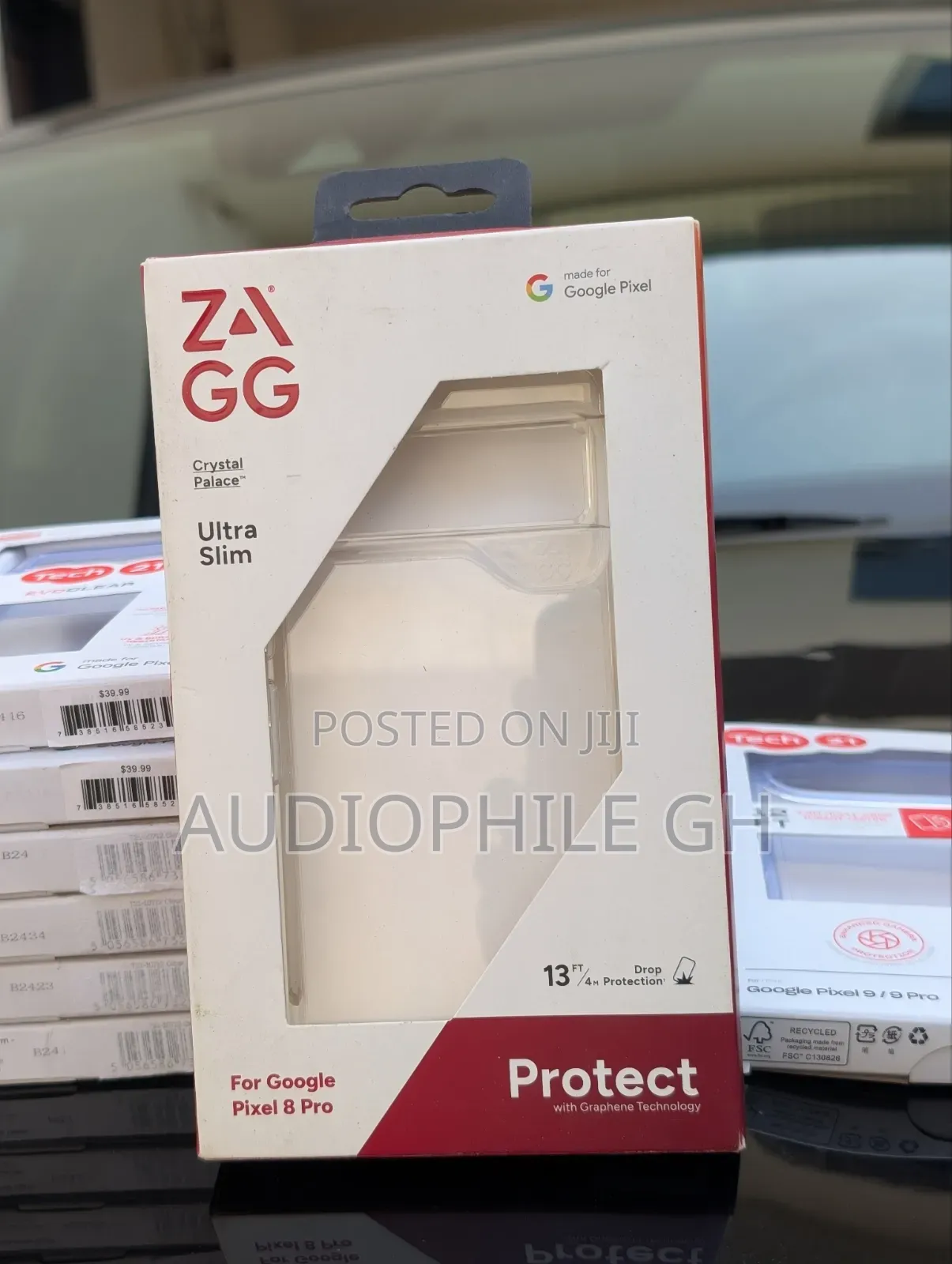 Zagg - Crystal Palace Ultra Slim Case for Google Pixel 8 Pro - Clear