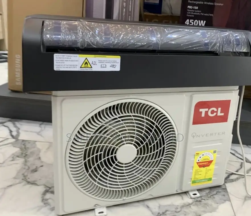 Elegant New TCL 1.5 Hp Inverter Air Conditioner (Dark Gray/Black