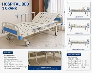 Hospital Bed With Mattress (3 Crank)