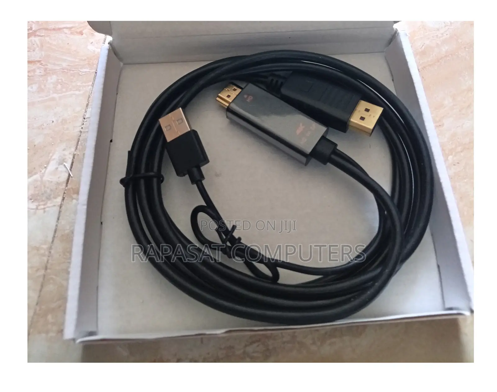 Hdmi Male To Dp Male Cable With Usb Power 1.8m 60hz