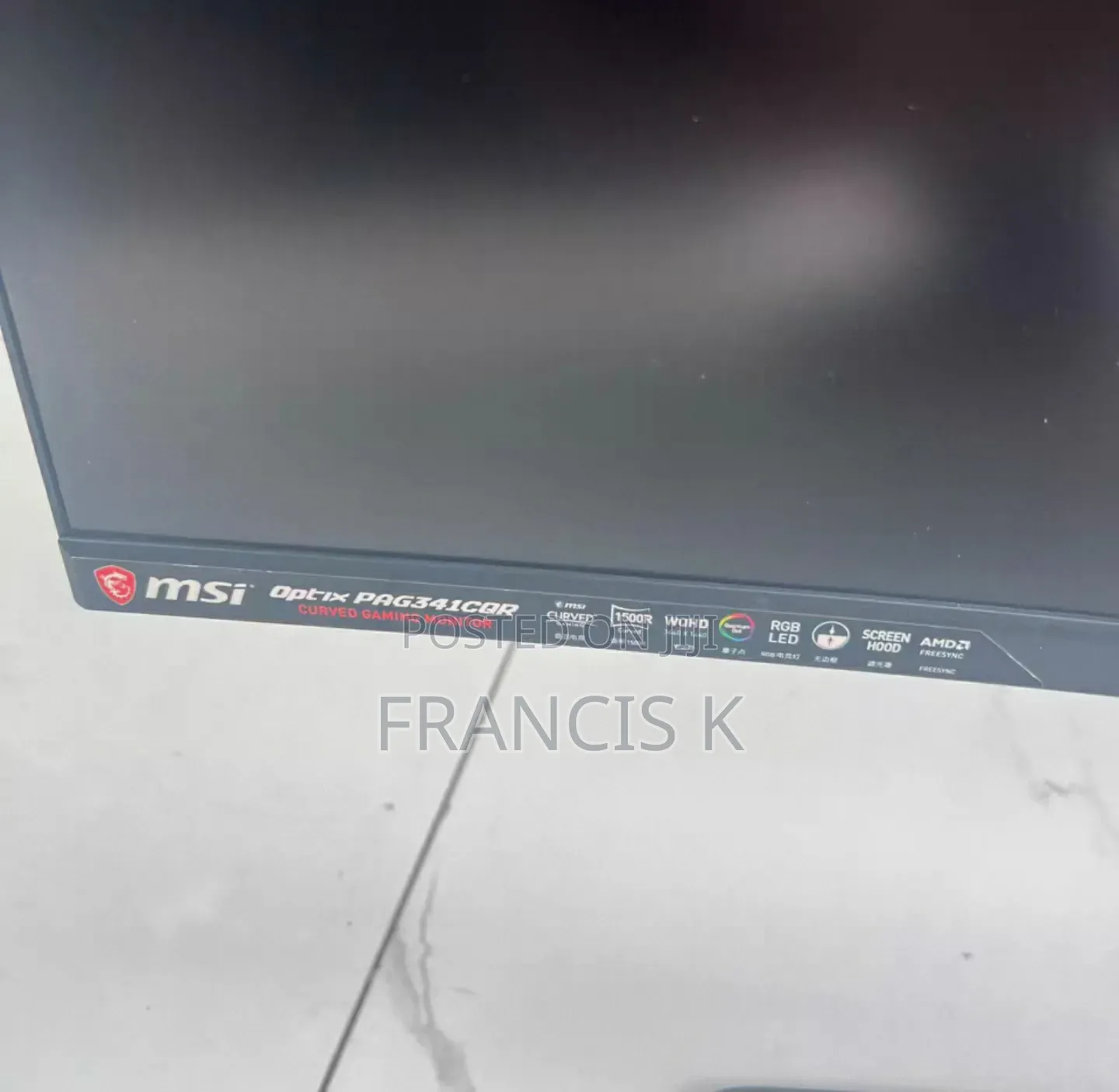 Msi Optix Curved 144hz "34" Ultra Wide Gaming Monitor