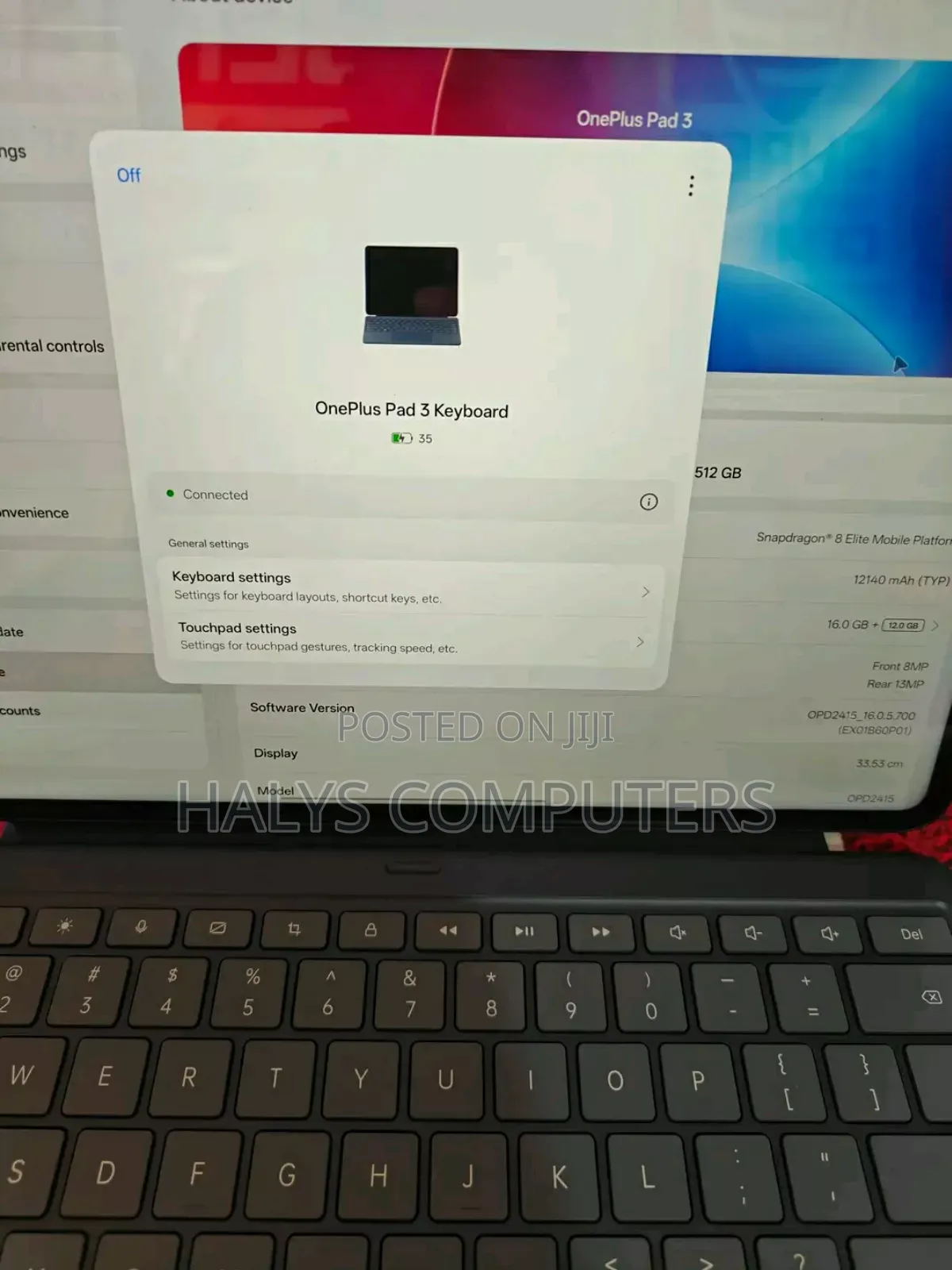 OnePlus Pad 3 512 GB Gray