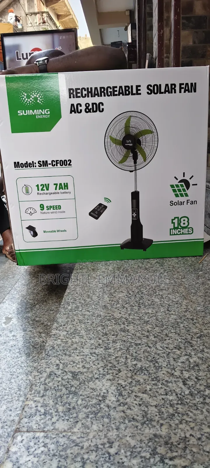Rechargeable Standing Fan