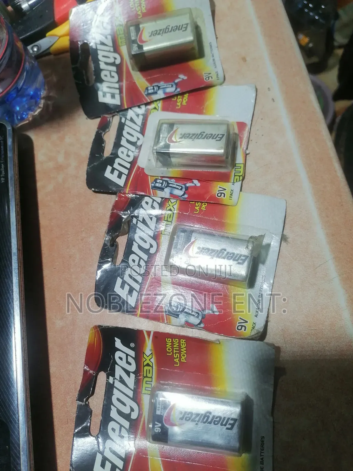 9v. Energizer Battery