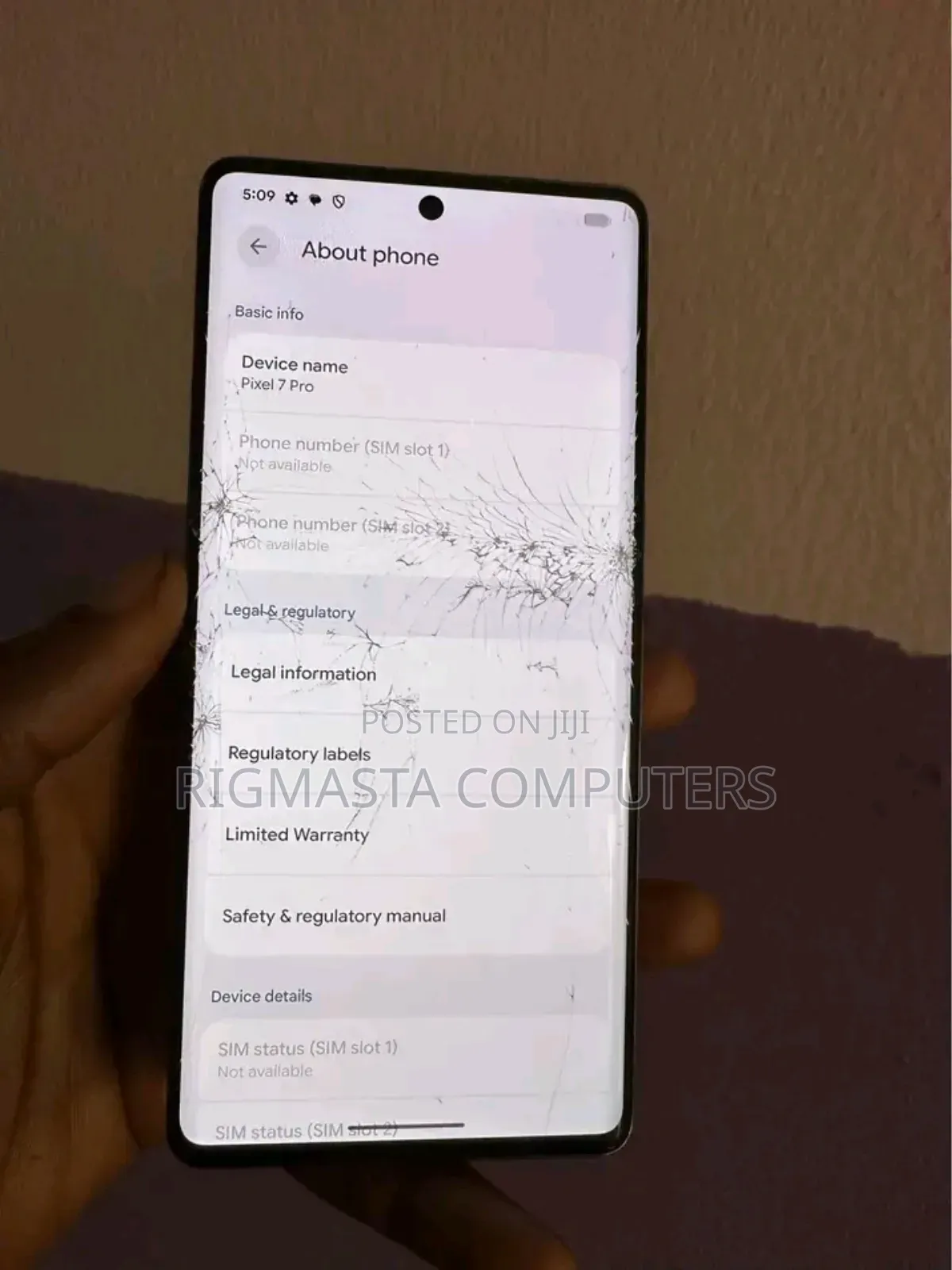 Google Pixel 7 Pro 256 GB Black