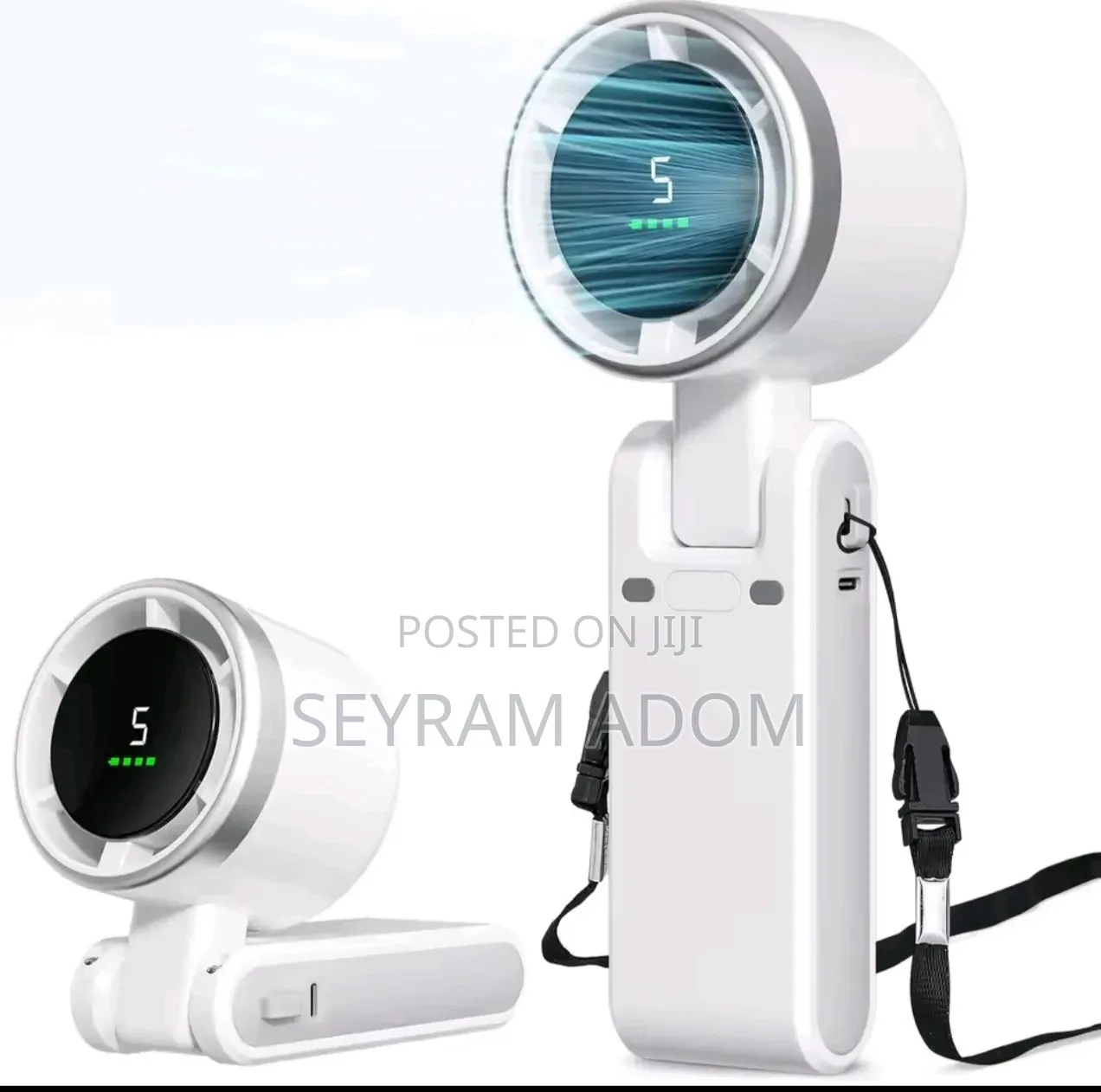 Portable Handheld Fan, With 5-Speed