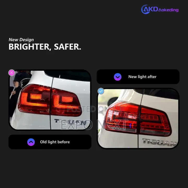 Volkswagen Tiguan L Led Tail Lights 2013-2016
