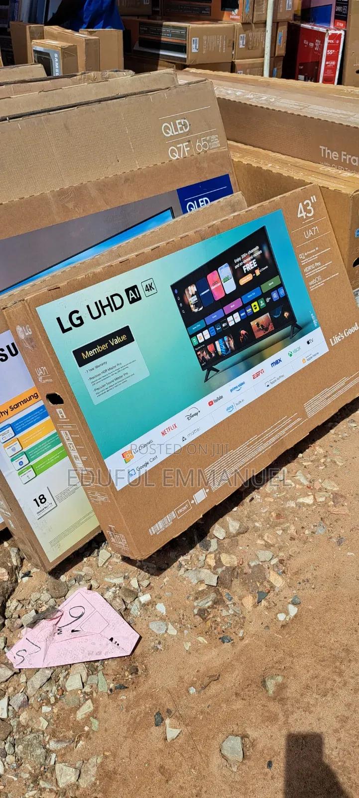 Lg 43" Uhd Smart Ai Tv Netflix Youtube Apple Airplay Bluetooth