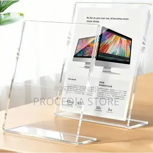 A5 Menu Qr Code Acrylic Paper Holder, Plexiglass Table Display Stand