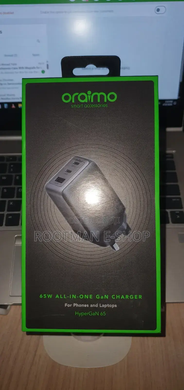 Oraimo 65w Gan Fast Charge Wall Charger Kit With 100w Cc Cable