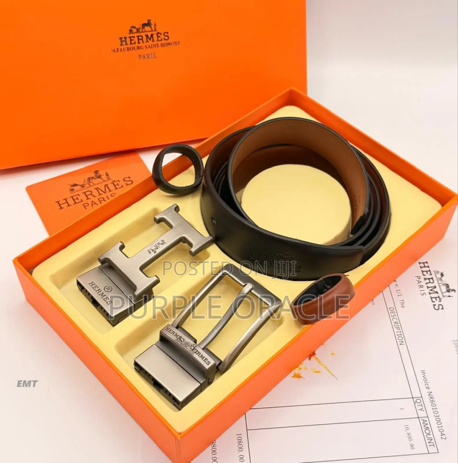 Hermes Double Hook Belt Set for Men .