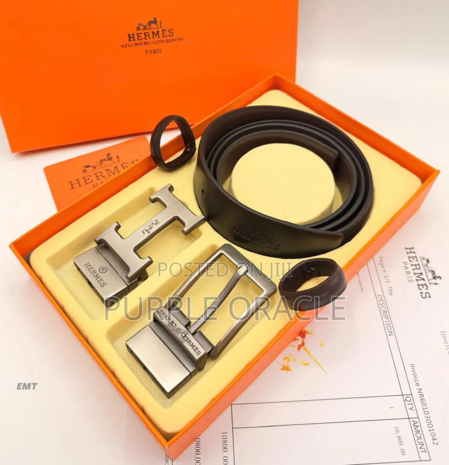 Hermes Double Hook Belt Set for Men .