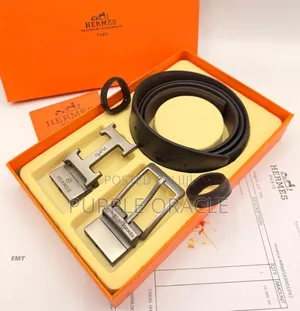 Hermes Double Hook Belt Set for Men .