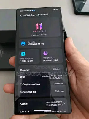 New ZTE nubia Redmagic 11 Pro 5G 512 GB Black