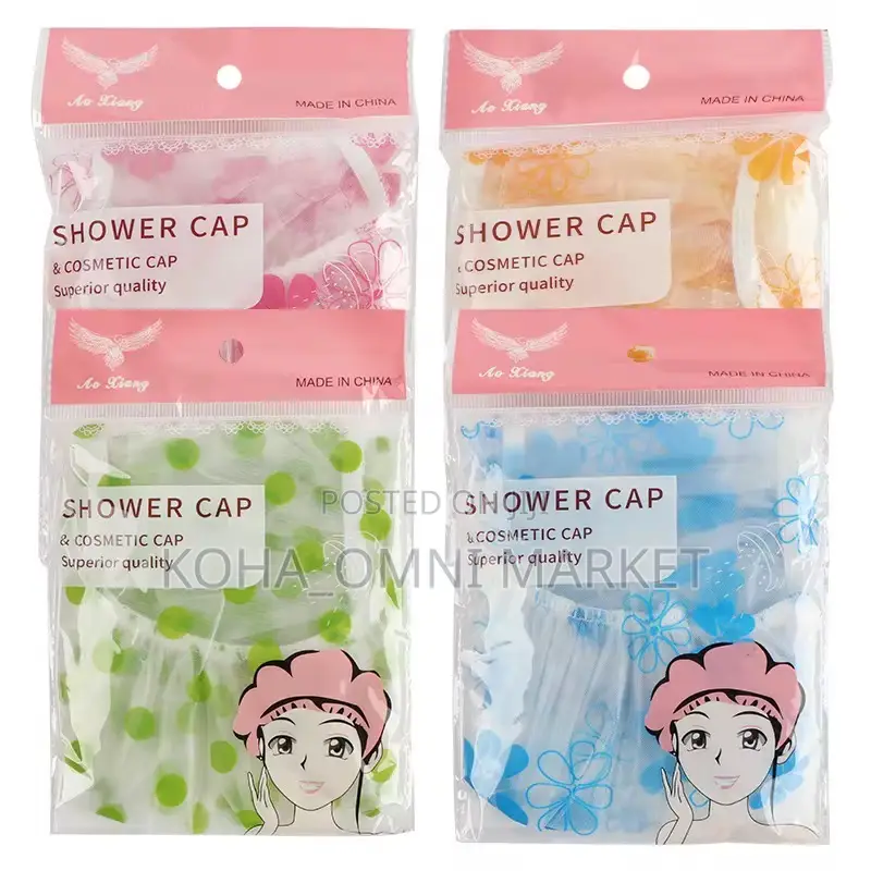 4pcs Reusable Shower Caps