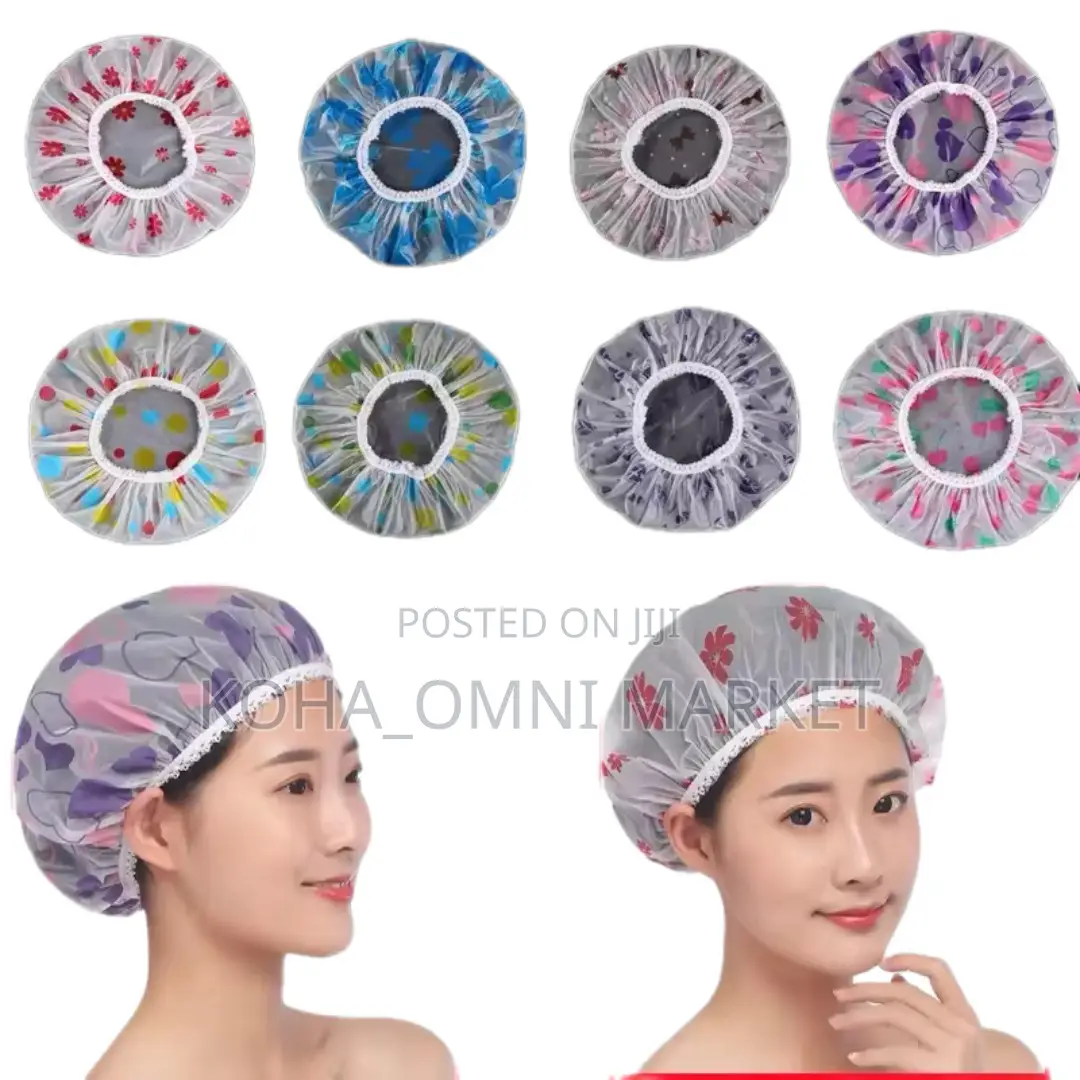 4pcs Reusable Shower Caps