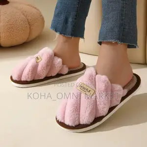 Bedroom Half-Shoe Fluffy Slides