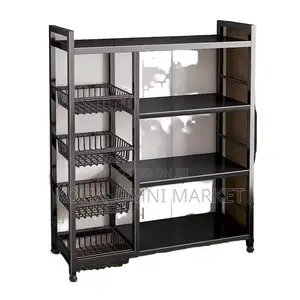 4-layer Kitchen Rack Cart With Baskets
