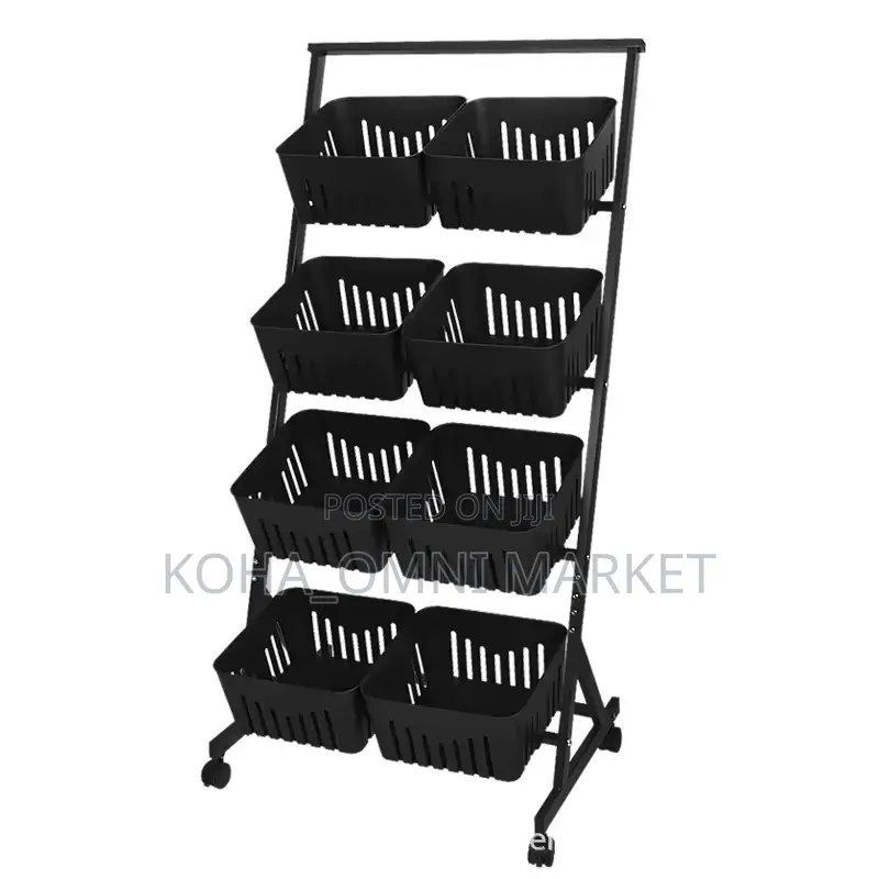 4-layer 8-basket Storage Trolley