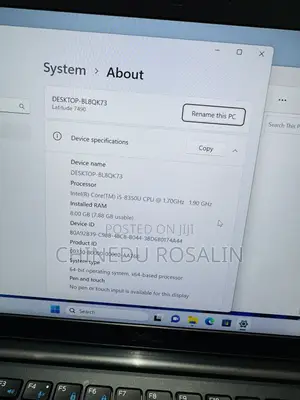 Laptop Dell Latitude 7490 8GB Intel Core i5 SSD 256GB