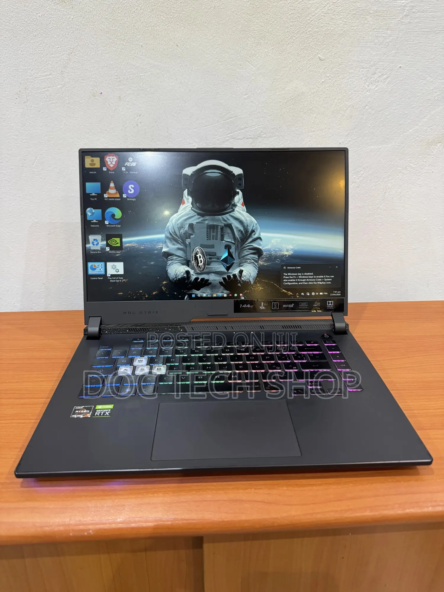 Laptop Asus ROG Strix G15 20GB AMD Ryzen 7 SSD 256GB