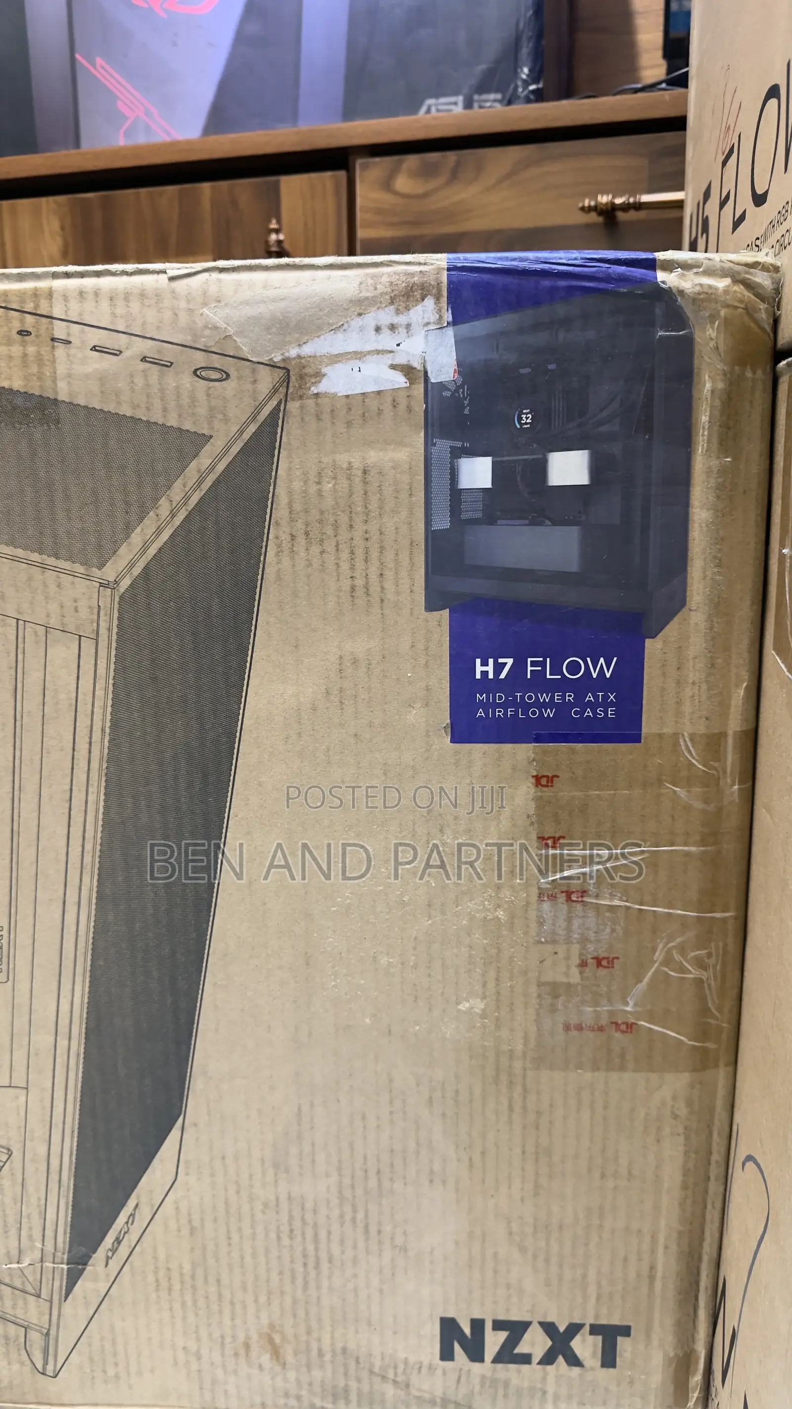 NZXT H7 Flow 2024 Gaming Pc Case