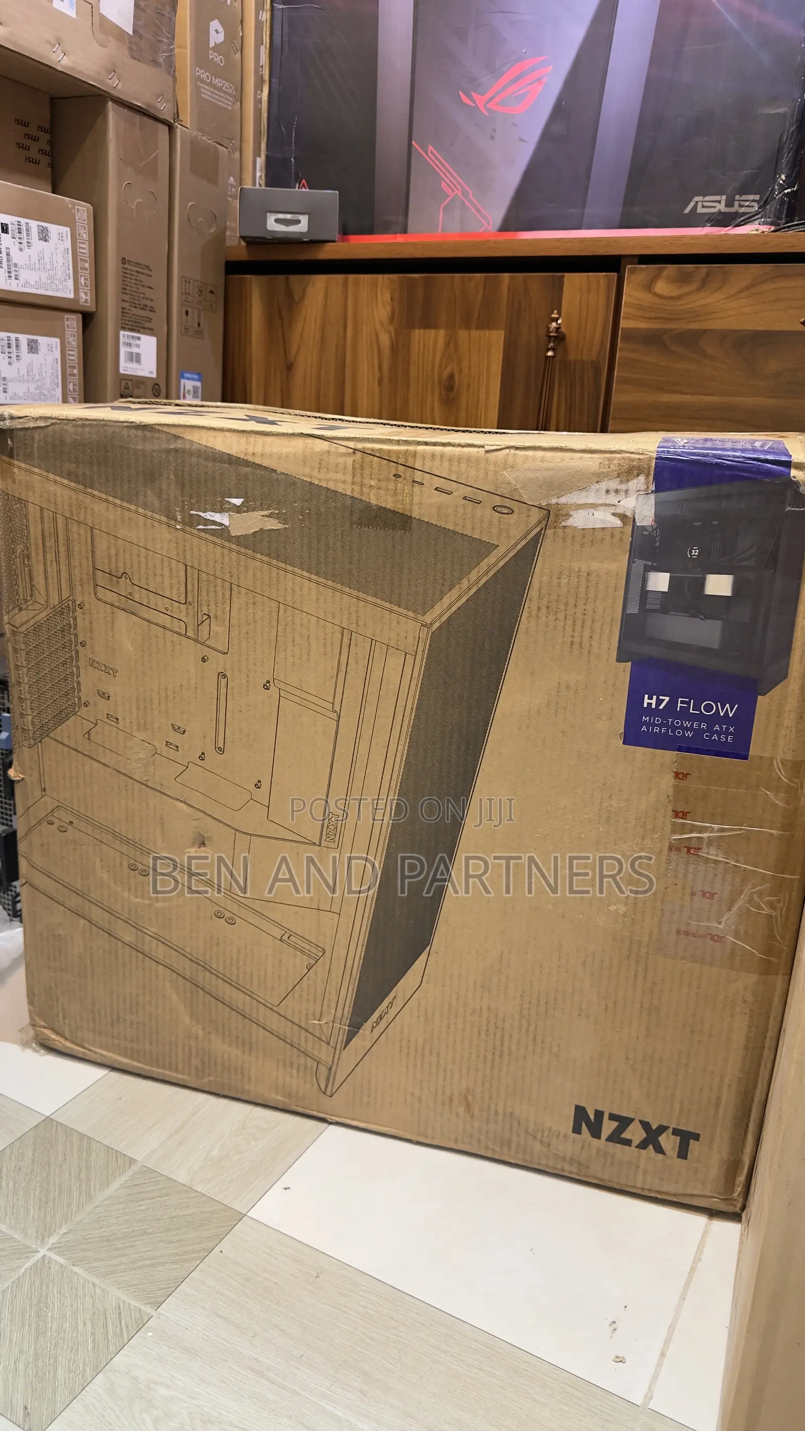 NZXT H7 Flow 2024 Gaming Pc Case