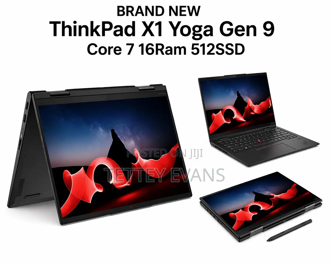 New Laptop Lenovo ThinkPad X1 Yoga 16GB Intel Core Ultra 7 SSD 512GB