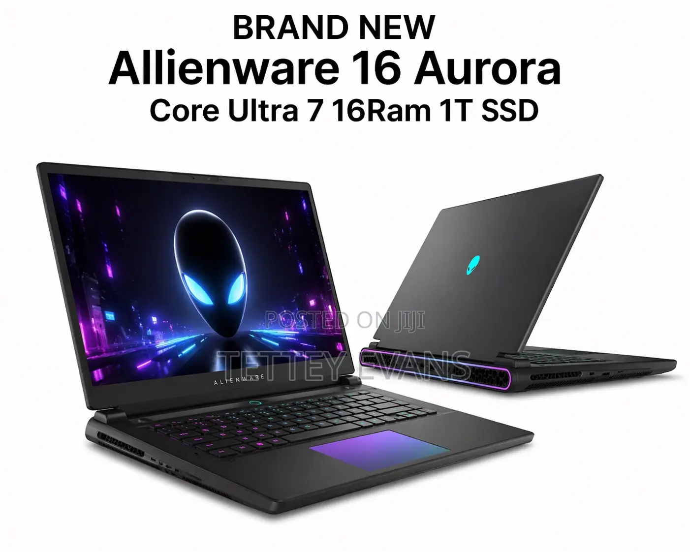 New Laptop Alienware 16 Aurora 16GB Intel Core Ultra 7 SSD 1T