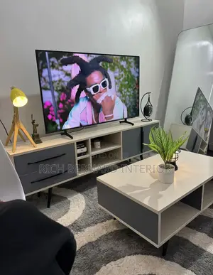 Modern 6 Feet Tv Stand + 4 Feet Center Table