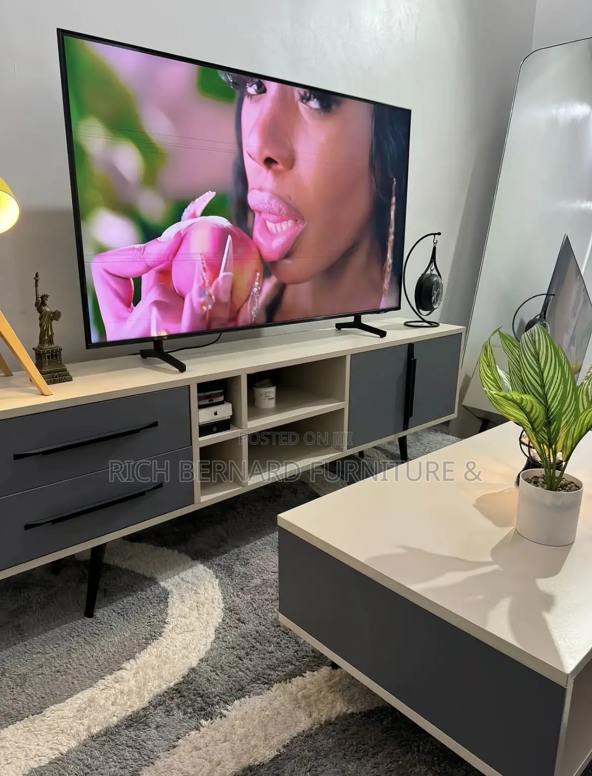 Modern 6 Feet Tv Stand + 4 Feet Center Table