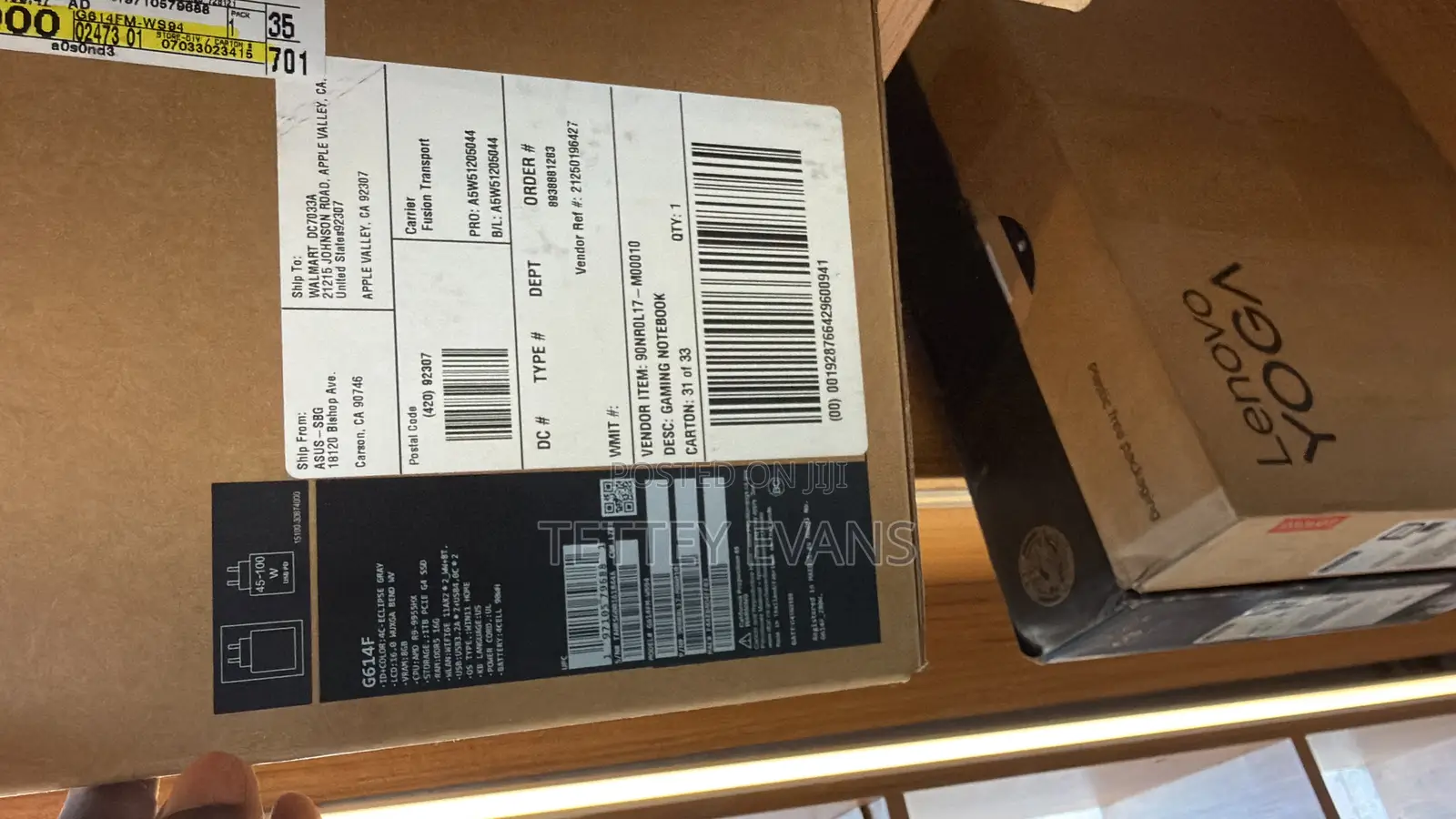 New Laptop Asus ROG Strix G16 G614 16GB AMD Ryzen 9 SSD 1T