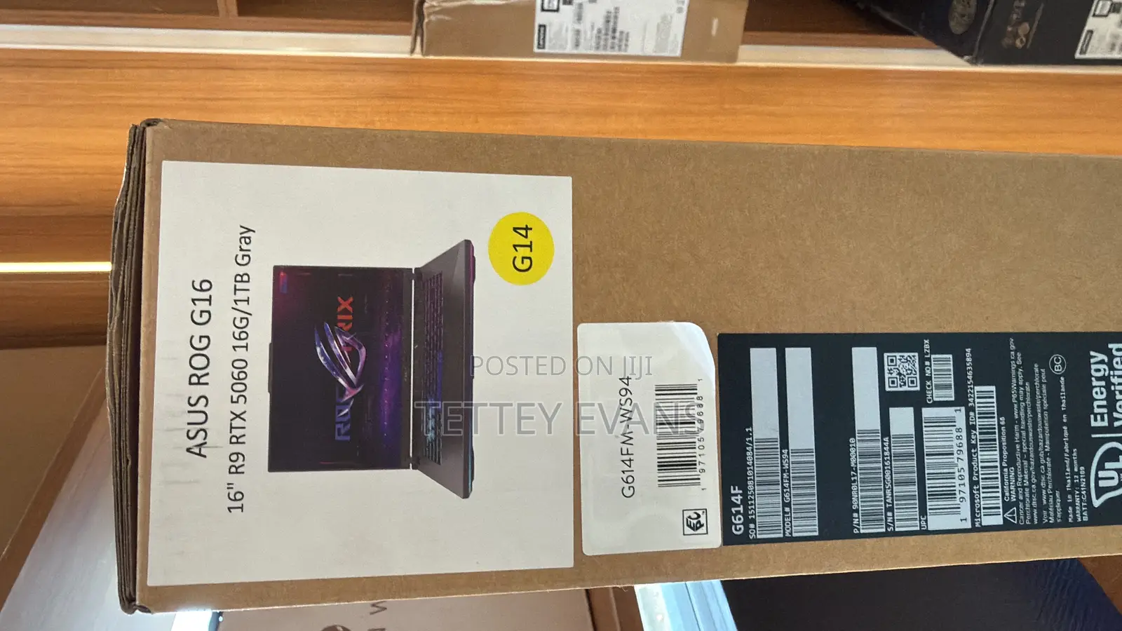 New Laptop Asus ROG Strix G16 G614 16GB AMD Ryzen 9 SSD 1T
