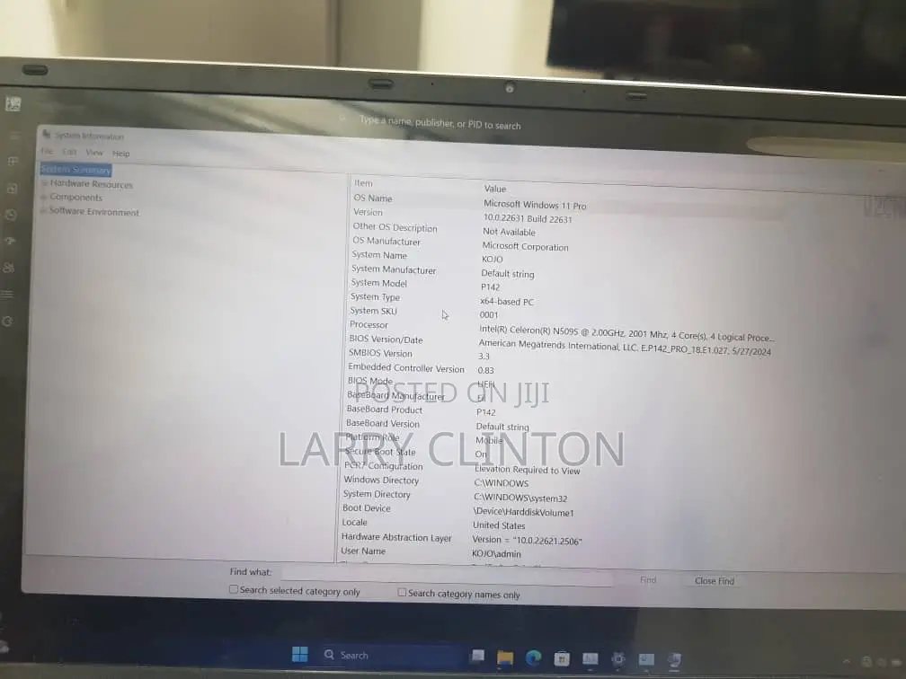 Laptop 64GB Intel SSD 256GB