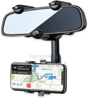 Car Rear View Mirror Phone Holder
