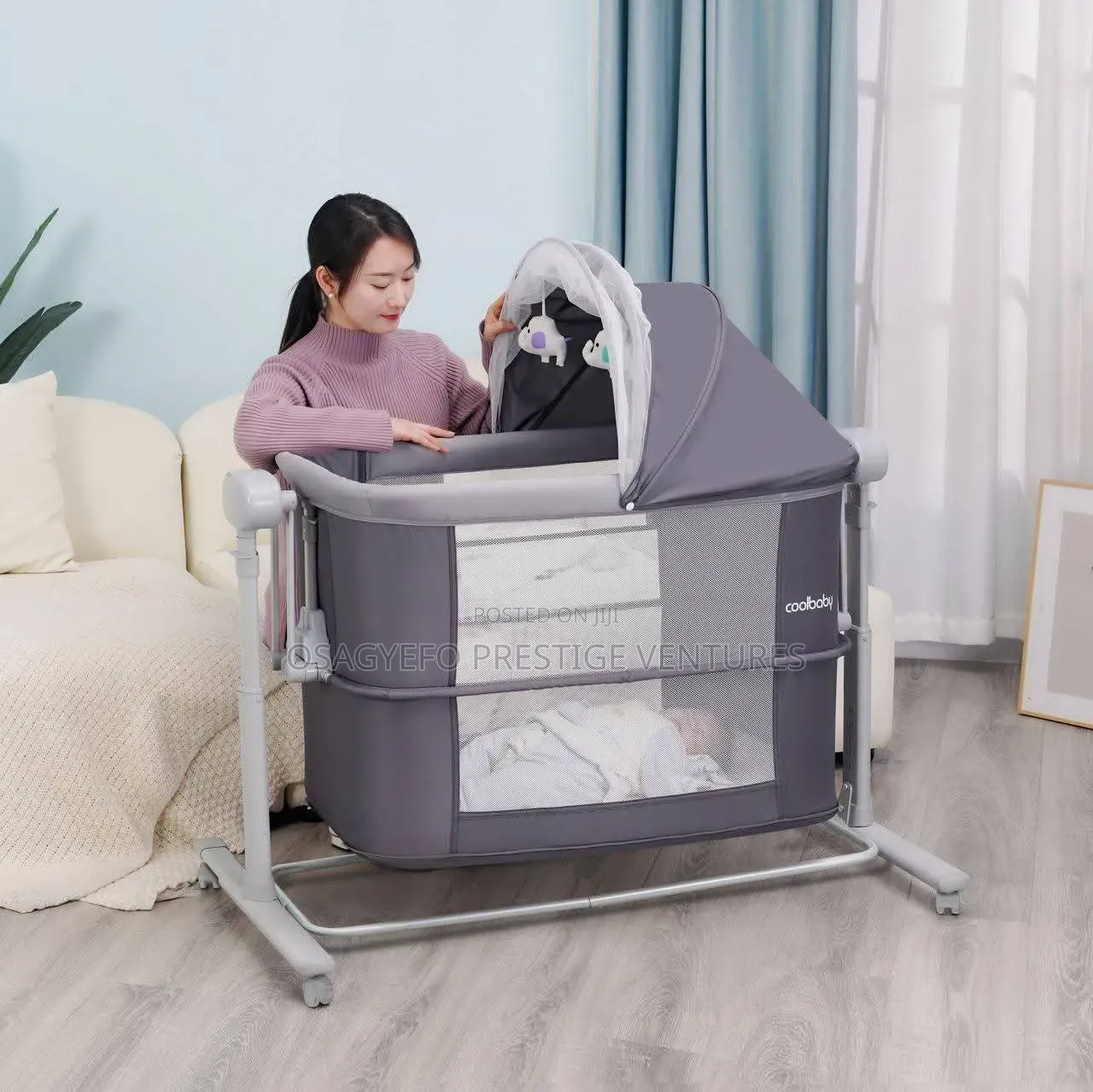 5-in-1 Multi-Functional Bedside Bassinet