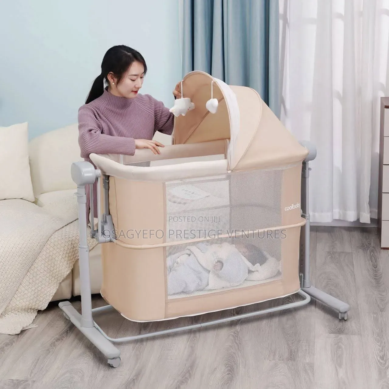 5-in-1 Multi-Functional Bedside Bassinet
