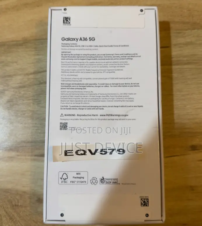 New Samsung Galaxy A36 256 GB Black